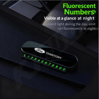 Thẻ số điện thoại ô tô Lãnh thổ Ford Thẻ đỗ xe tạm thời Có thể ẩn số điện thoại với 5 bộ số cho lãnh thổ CX743 CX756 Phụ kiện nội thất