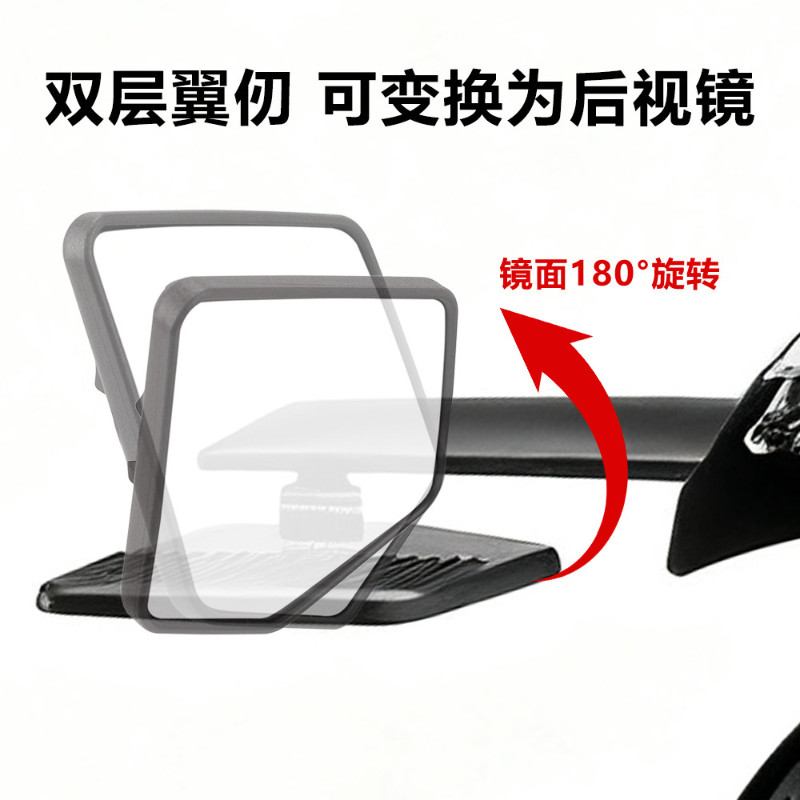 CHO R3 R6 R7 R15 NINJA 250 400 ZX6R Xe Máy Cánh Gương Lưỡi Chiếu Hậu Gương CNC Nhôm Thể Thao Đua Gương Gấp