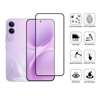 Kính cường lực bảo vệ màn hình Vivo V70 FE 2 trong 1 cho Vivo V70 V60 V50 V40 Lite 4G 5G Phim bảo vệ kính chống va đập có màng ống kính máy ảnh