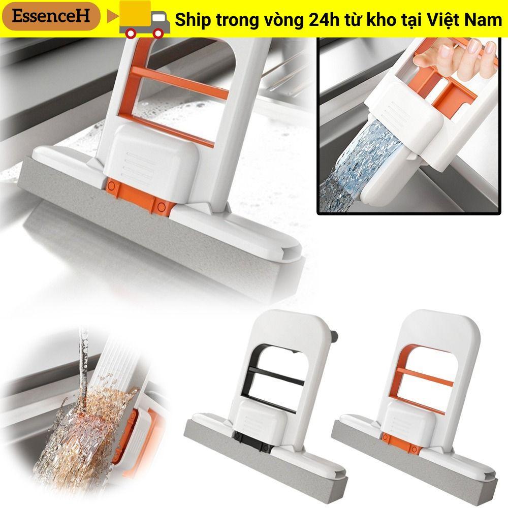 ESSENCEH Cây lau nhà mini để bàn, gấp gọn, dùng khô ướt, thấm nước, bền