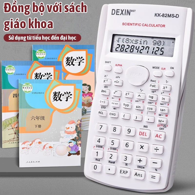 Máy tính khoa học chức năng 240, thiết kế nhẹ nhàng phù hợp với học sinh, có thể mang vào phòng thi