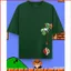 Áo thun cotton dày nhân vật Yoshi từ phim Super Mario Galaxy, size 220g, tay ngắn