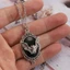 Cinnam Gothic Blooducker Bát Mặt Dây Chuyền Vòng Cổ Trang Sức Có Đá Quý Cho Nữ Và Nam