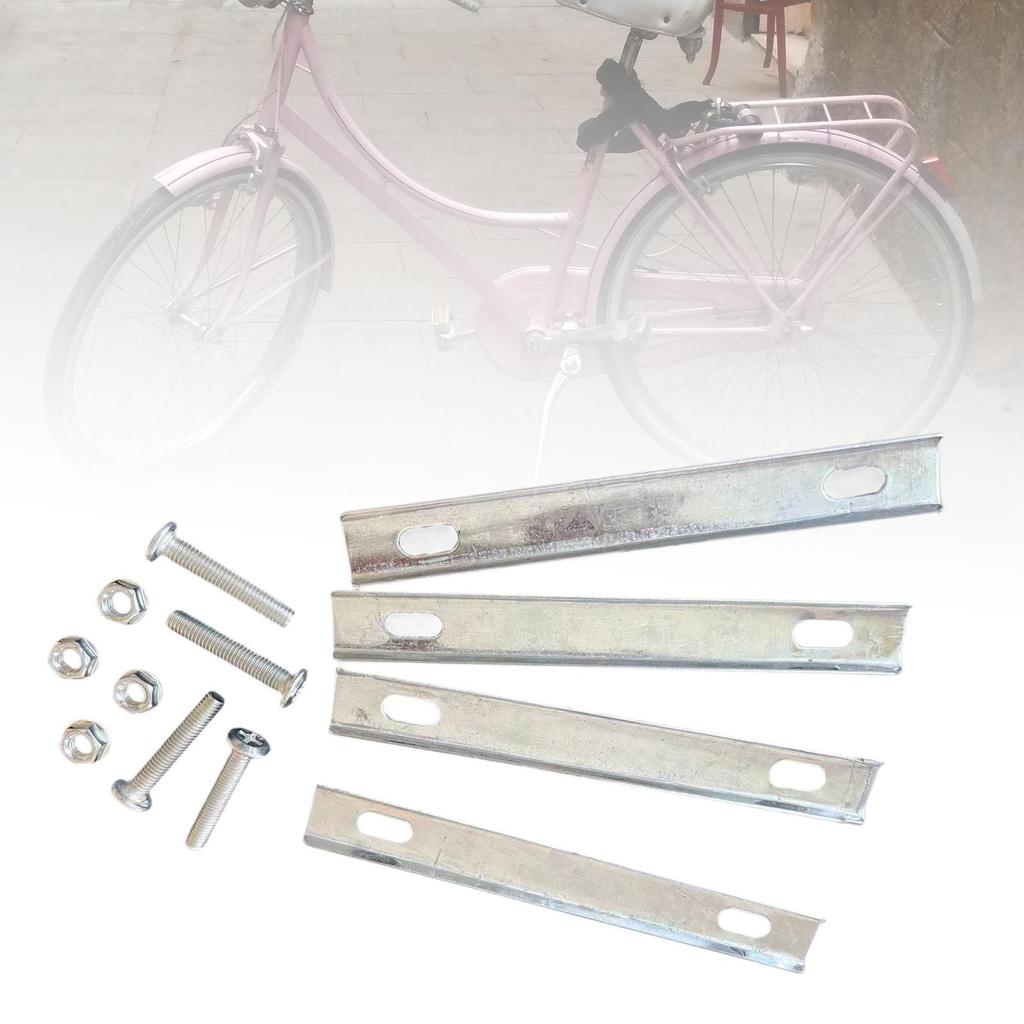 Bộ dụng cụ fix giỏ sau xe đạp bằng sắt và đai ốc, phù hợp với xe đạp đường trường