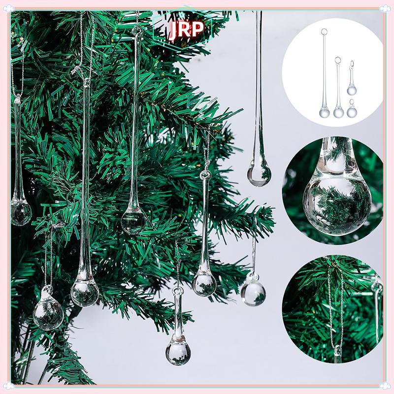 JRP 10 Chiếc Trong Suốt Pha Lê Mưa Treo Mặt Dây Đèn Chùm Hạt Thủy Tinh Rèm Phụ Kiện Treo Trang Trí Phần DIY JRP