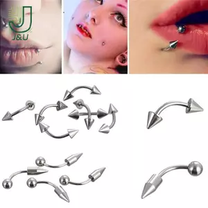60 / 85 CÁI Thép không gỉ Body Piercing Trang sức Lưỡi Lông mày Mũi Bụng Nhẫn