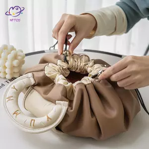 Túi đựng mỹ phẩm dây rút chống nước HFTOY Túi đựng túi xách di động dung tích lớn ~
