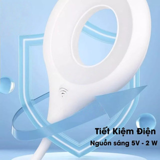 Đèn LED USB di động công suất 2W, Đèn ngủ xoay 360 độ, Đèn bàn cắm máy tính laptop tiết kiệm điện
