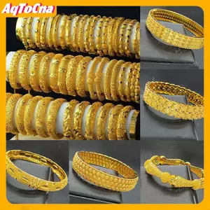 Vòng tay mạ vàng 24K cô dâu Indonesia cát vàng - AqToCna