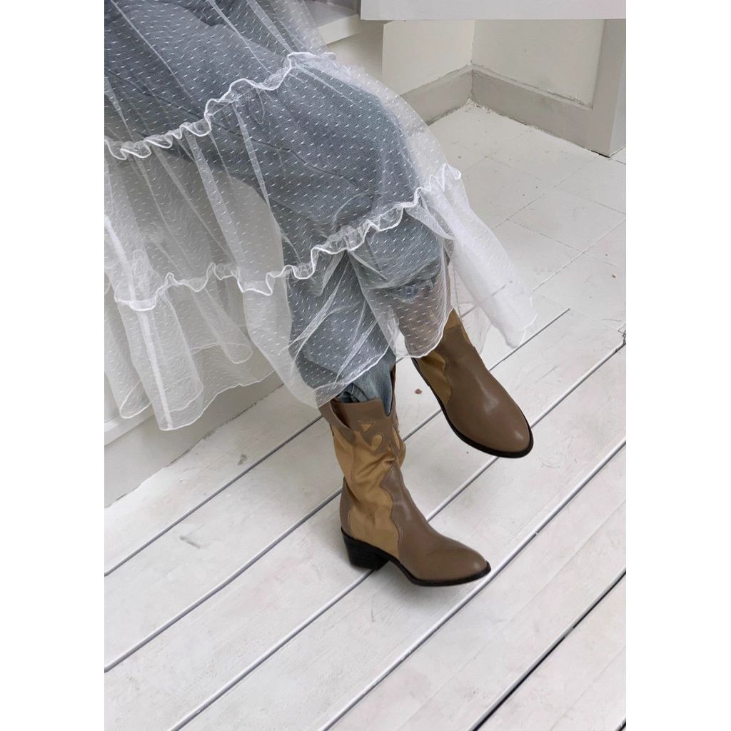 Váy ren giữa chiều dài mùa xuân, phong cách mới và Y2K ballet - Milyfashion I51A