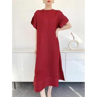 Váy Xếp Ly Miyake Mùa Hè Cho Nữ, Phong Cách Mới Với Thiết Kê Váy Xòe Tay Niche