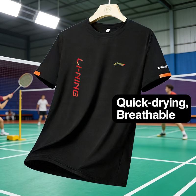 Áo thun cầu lông Li Ning hút mồ hôi, nhanh khô, phù hợp cho cả nam và nữ, lý tưởng cho huấn luyện thể thao và các hoạt động ngoại trời.