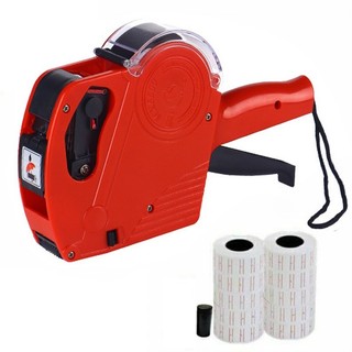 Combo máy bấm giá (tặng 2 mực + 200 tem), Máy Bắn/Bấm Giá Tiền, Có Ký Hiệu VND, Núm Xoay Nhẹ, Tem (200 tem)