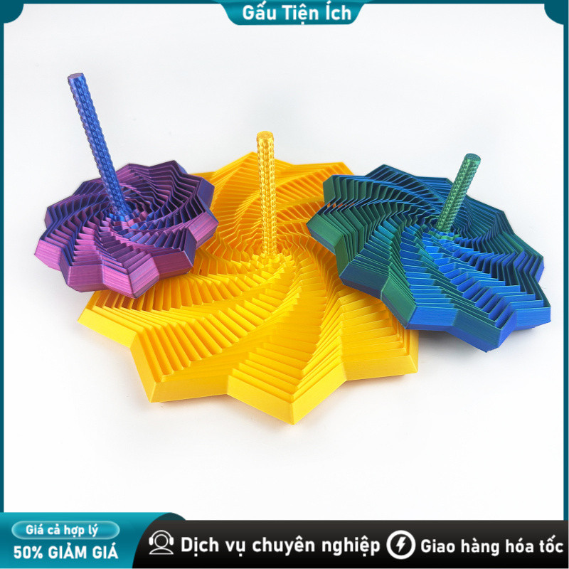 Đồ chơi Fidget Hình Sao Mở Rộng in 3D, Đồ chơi in 3D, Đồ chơi Fidget / Giải nén, Xoắn ốc, Mở rộng / Xoáy