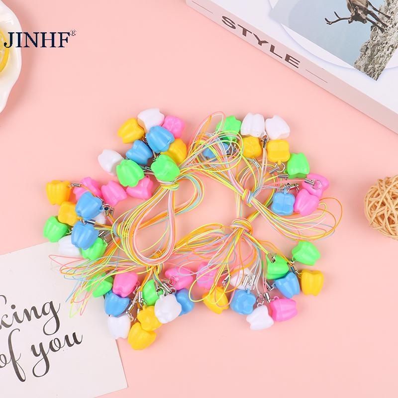 JINHF 50 chiếc hộp bảo quản răng sữa cho bé, đựng tóc rụng, làm đồ lưu niệm, tặng kèm hộp quà