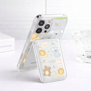 Ví chống sốc họa tiết gấu và sư tử Thích hợp cho iPhone 11 12promax 12 13 14 15 pro max Ốp điện thoại 14promax 15pro 16 Pro max 17 17air 17promax Vỏ