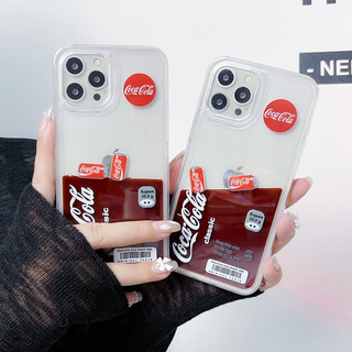 Ốp điện thoại sáng tạo chai Coca-Cola nổi cho iPhone 17 16 15 14 13 12 11 Pro Max X XR XS Cover
