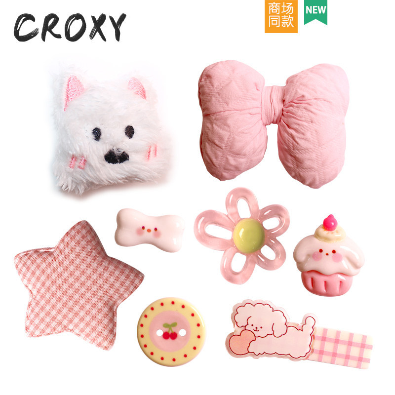 Phụ kiện hoa lỗ dễ thương gắn Crocs, tháo rời, phù hợp nhiều kiểu giày