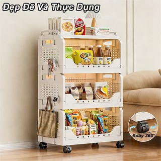 【Hỏa Tốc】Kệ Đa Năng Tầng Có Bánh Xe Để Đồ Phòng Khách, Nhà Bếp Tủ hồ sơ văn phòng