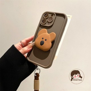 Vỏ Đứng Ngôi Sao Dễ Thương Cho Moto Edge 60 50 Pro Neo Ultra Fusion Stylus G100 Pro G06 G05 G9 Play G15 G75 G32 G Pure G45 G35 G23 E22 E22i E14 E13 Vỏ Mềm Chó Koala Có Dây Buộc