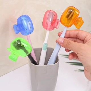 Kẹp lưu trữ bàn chải đánh răng gia đình - Mũ bảo vệ đầu bàn chải đánh răng cầm tay du lịch