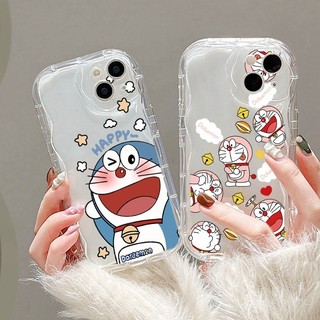 Ốp điện thoại Sóng Doremon Dễ Thương Màu Hồng Đáng Yêu Cho infinix Hot 50i 60i Hot 60 50 Pro + Smart 8 9 Smart 10 Vỏ Sóng 3D Vỏ Mềm