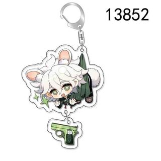 Danganronpa Anime Togami Byakuya Komaeda Nagito Keychains Acrylic Key Ring Cute Funny Cartoon backpack ornam