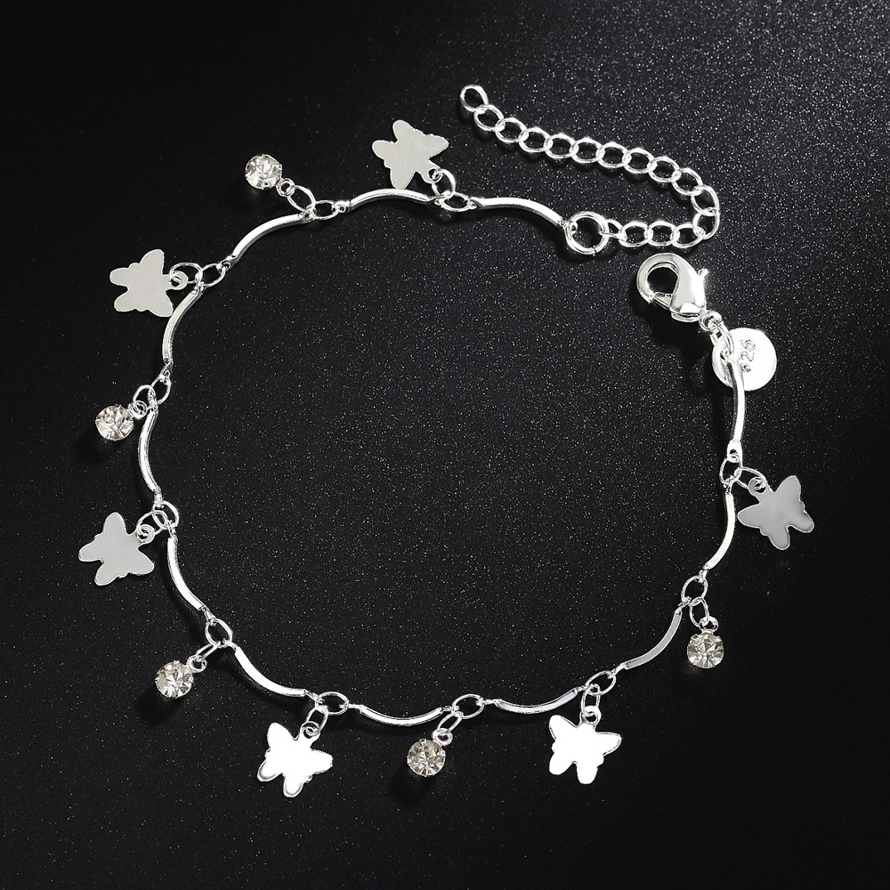 Vòng Tay Bạc 925 Nữ Zircon Hình Bướm - Trang Sức Thanhtags cho Đám Cưới và Ngày Thường