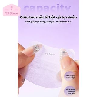 Set Giấy Thấm Dầu GECOMO Có Gương (Kèm Bông Dặm) Phiên Bản Mèo Đen - Thấm Hút Dầu Thừa Siêu Tốc, Vệ Sinh, Không Bẩn Tay