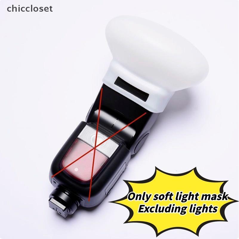 [chiccloset0] 1 Cái Khuếch Tán Bounce Dome Silicon Mềm Mũ Flash Cho GODOX Nikon Sony Olympus Fujifilm Panasonic Yongnuo Speedlite Đẹp