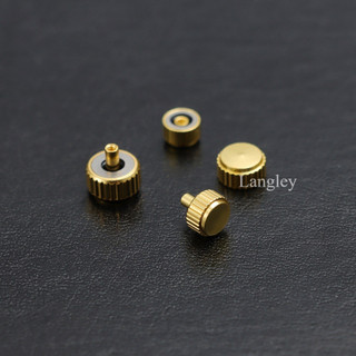 300 Chiếc Đồng Hồ Chống Thấm Nước Vương Miện Vàng Bạc Thép Không Gỉ Đồng Hồ Một Phần Thay Thế 3.5mm 4.0mm 4.5 5.0 6.0 Đồng Hồ Thái Đồng Hồ Bộ Dụng Cụ Sửa Chữa Đồng Hồ