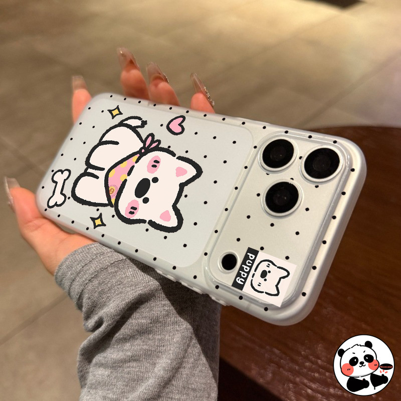 Ốp điện thoại mờ Tây Nguyên dễ thương cho OPPO Reno 15 Pro Max Mini 15C 14 13 11 10 9 8 8T 6 5 Pro Plus Pro + 5G 4G Vỏ điện thoại mềm hình chó con hoạt hình