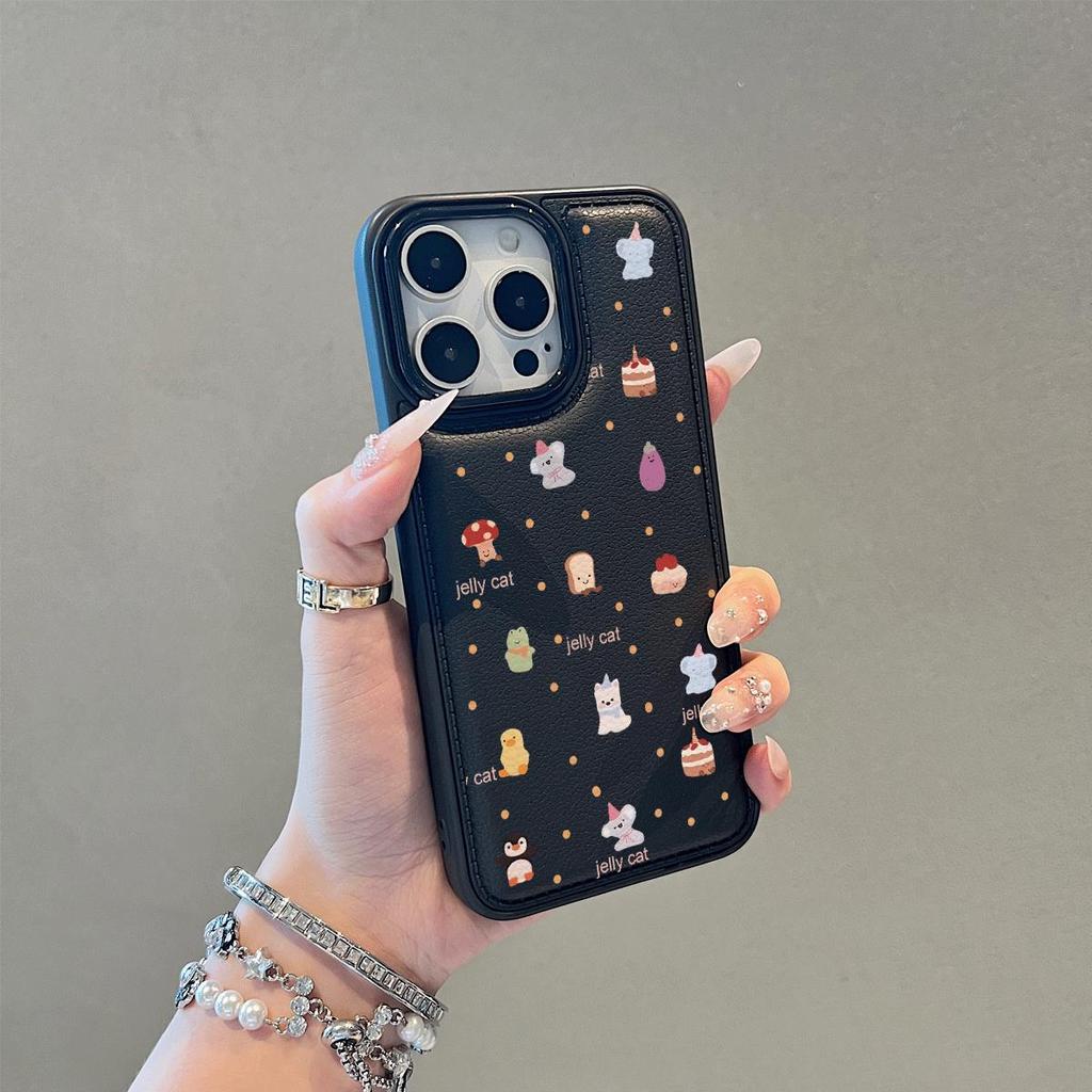 Ngọt ngào hệ nhỏ cưng thích hợp cho iPhone17 16pro trường hợp 11 promax 15Plus trống gói