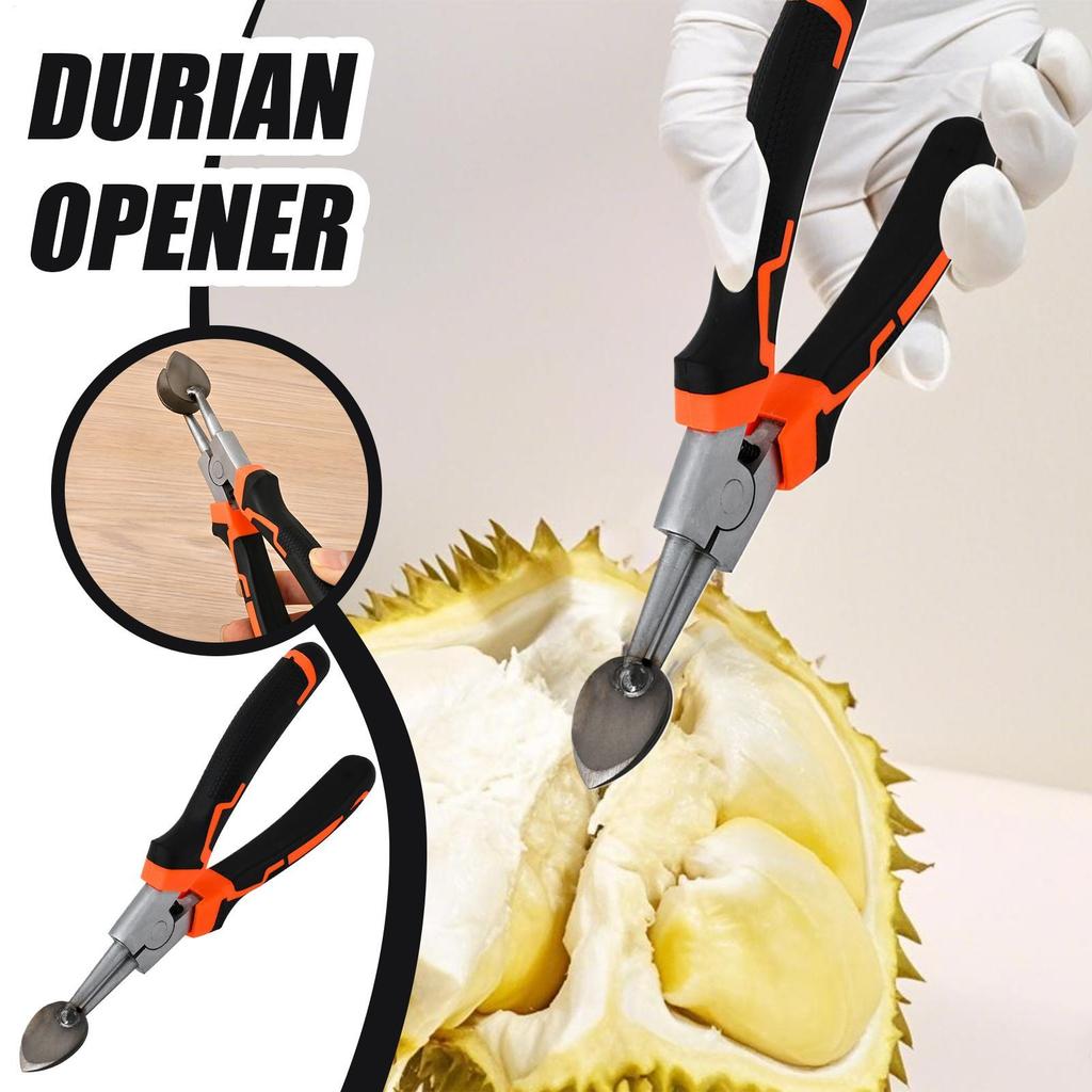 Durian Opener Stainless Steel Durian Pliers Shell Puller Fruit & Vegetable Pitters For Women Men Family Friends jiwvn