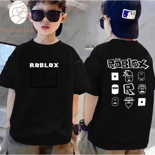 COD✅ (Hồ Chí Minh)DREAMY BABY Mẫu unisex Roblox（Roblox）Áo phông cổ tròn tay ngắn 100% bông có in hình hoạt hình
