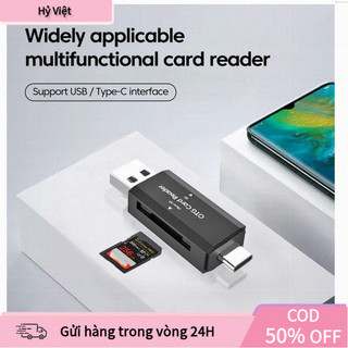[Hỷ] Bộ chuyển đổi OTG tích hợp đầu đọc thẻ SD/TF - Cổng Type-C linh hoạt, thiết kế dành cho phụ kiện máy tính PC.
