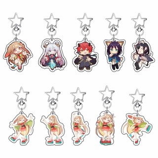 Móc khóa hoạt hình vũ trụ công chúa kaguya Móc chìa khóa xe hơi Mặt dây chuyền Acrylic yachiyo rusm