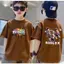 Áo 100% cotton thoải mái, size 90-150cm, từ 3-14 tuổi, mùa hè, tăng 1 size.