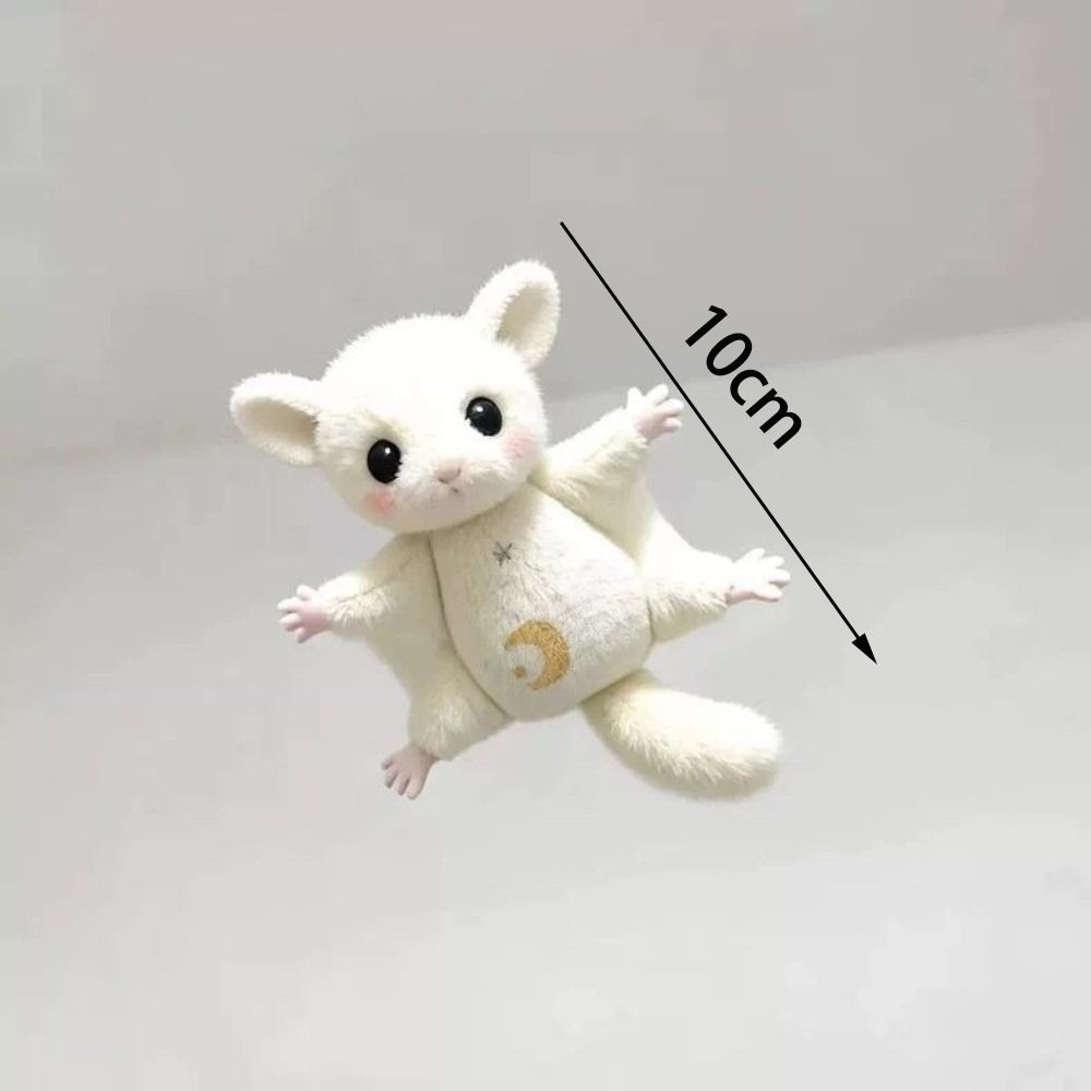HOBBYIN Flying Sóc Móc Khóa, Phụ Kiện Túi Mềm Đường Glider Đồ Chơi Sang Trọng, Túi Quà Tặng Charm Mini Sugar Glider Búp Bê