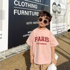 Trẻ lớn Nam Nữ, Áo T-Kapas, Phong cách Hàn, Dài Thân, Inhoa Paris
