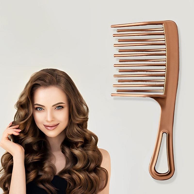 MOIKA Đôi Hàng Răng Lớn Răng Rộng Nữ Đặc Biệt Perm Xoăn Nhựa Lớn Lông Tơ Dài Tạo Kiểu Tóc Salon VN
