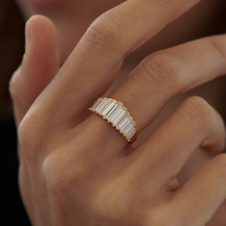 Vương miện dát zirconia hình chữ nhật, kiểu dáng nhẹ nhàng và cá tính