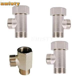 Đầu nối van 3 chiều UMITY Tee Joint, Đầu nối bộ chuyển đổi van 3 / 8 '1 / 2' 9 / 16 '15 / 16' T bền bỉ, Phụ kiện hệ thống nước phòng tắm Phụ kiện ghế vệ sinh bằng đồng thau đính kèm