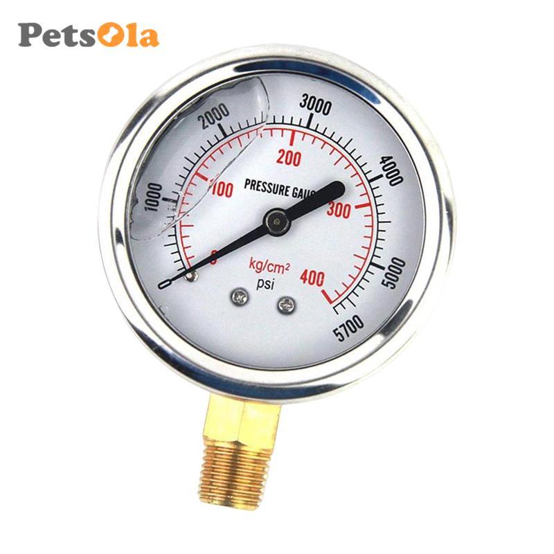 Đồng hồ đo áp suất thủy lực đa năng Áp suất khí tự động 1 / 4in Nam NPT Đáy gắn Vỏ thép không gỉ Công nghiệp bền