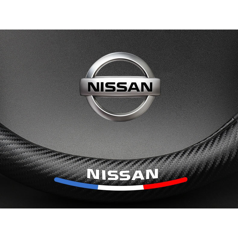 Xe Mới Chính Hãng Sợi Carbon Da Đường Kính 38cm Vô Lăng Dành Cho Xe Nissan Navara Almera Sentra Sylphy Qashqai Nv350 Kicks Grand Livina