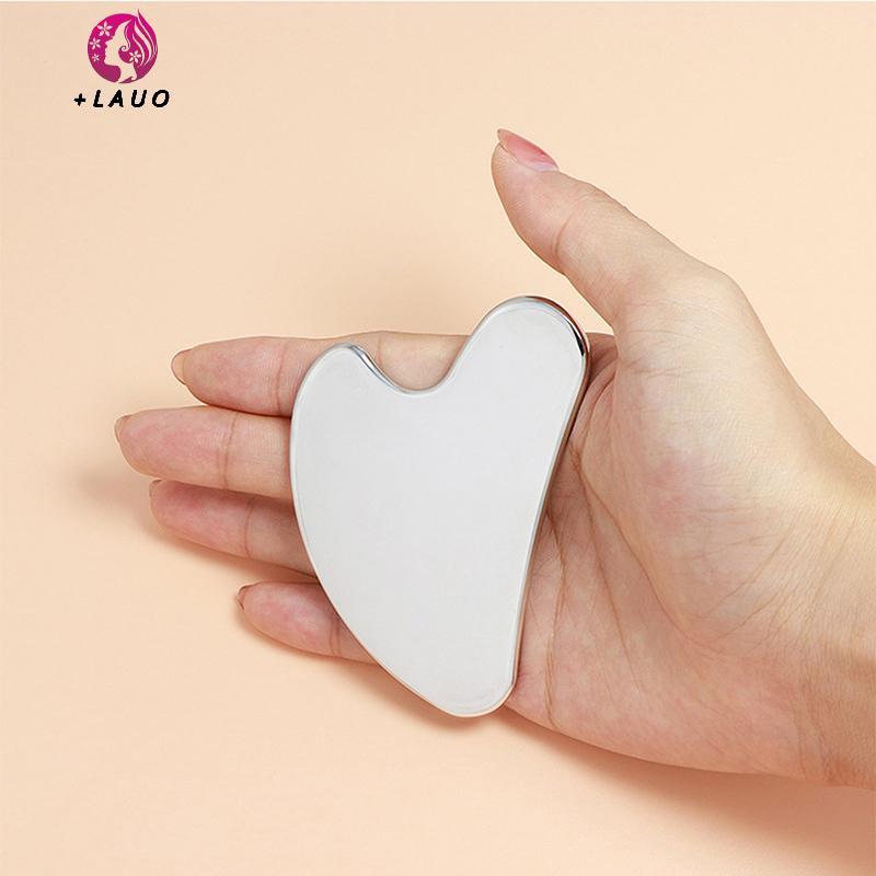 Springevenstar 1PC Thép không gỉ Gua Sha Scraper Máy mát xa cho mặt Ne Body Guasha Massage Dụng cụ chăm sóc da mặt Guasha Board Máy mát xa mặt Springevenstar