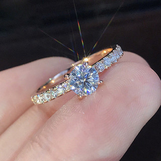 Women's 925 Silver Engagement Ring by Fedsolife Shop