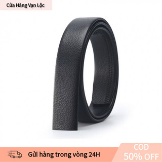 [vạn] Nam Bản To 3.5cm – Dày Nguyên Miếng, Không Có Đầu Khóa, Màu Đen, (không kèm đầu)