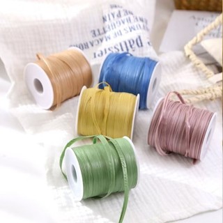 PYCOU Raffia Chủ đề, Ruy băng mũ móc bền bền thân thiện với môi trường, Dệt chất lượng cao cấp 120M mỗi cuộn Sợi móc DIY