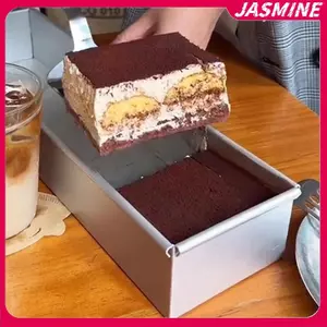 JASMINE Tiramisu Muffin Chảo Bánh Phô Mai Inox Chảo Nướng Khuôn Hình Chữ Nhật Bánh Chảo Cho Bánh Sinh Nhật Bánh Bánh Mì Voan Tiramisu JASMINE